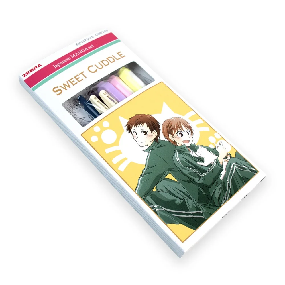 Írószer készlet, Zebra Manga Set, Sweet cuddle, 5 darabos - Image 3