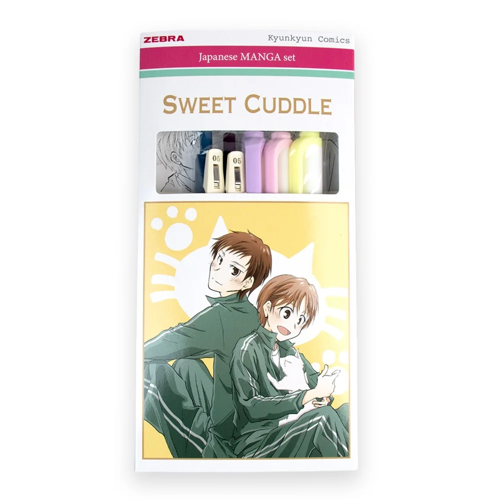 Írószer készlet, Zebra Manga Set, Sweet cuddle, 5 darabos - Image 2