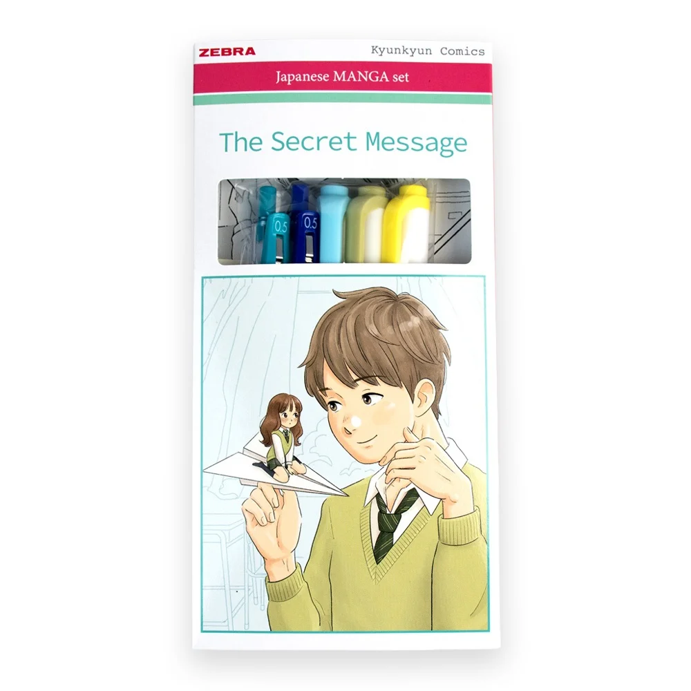 Írószer készlet, Zebra Manga Set, The secret message, 5 darabos - Image 2