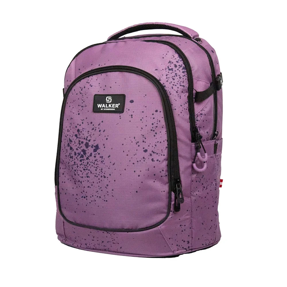 Iskolatáska ergonómiai, lányos Purple splash by Walker