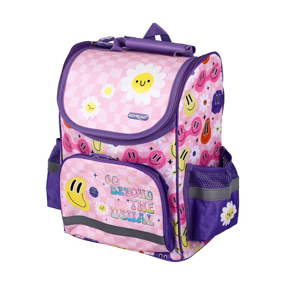 Iskolatáska, lányos, Smiley, 38 x 28 x 18 cm, Keyroad - Image 2