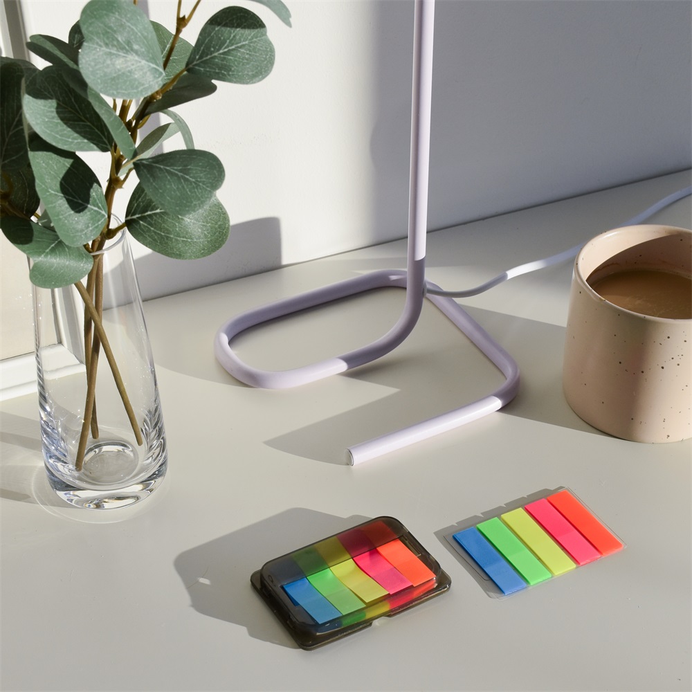 Jelölőcímke 12x45mm, 5x25lap, műanyag 5szín/bliszter, adagolón Bluering® - Image 3