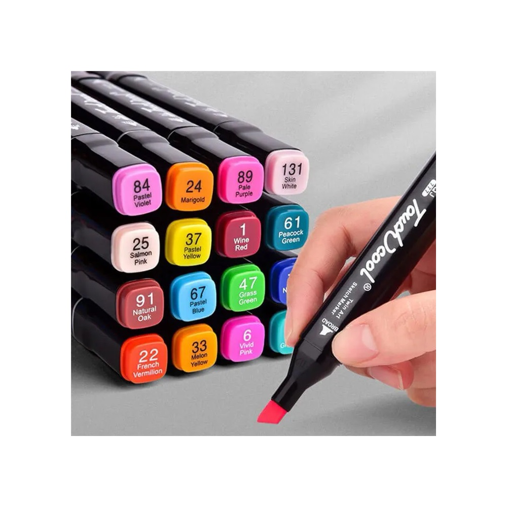 Kétvégű kreatív marker készlet, 168 klf.szín - Image 3