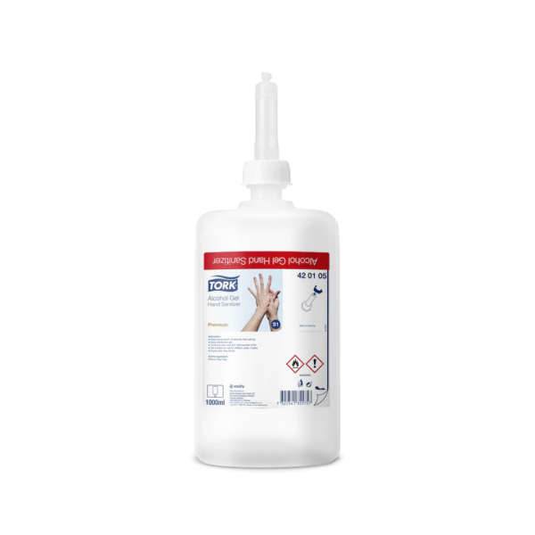 Kéz- és bőrfertőtlenítő gél 1 liter alkoholos S1 Tork_420105
