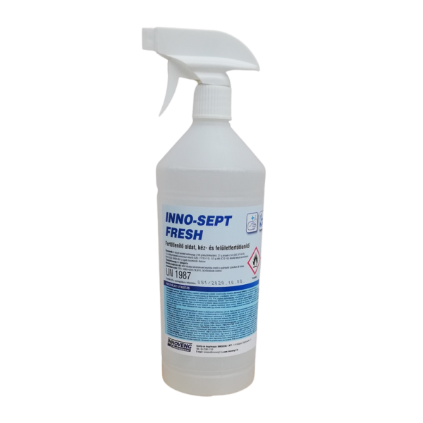 Kéz- és felületfertőtlenítő oldat szórófejes 1 liter Inno-Sept Fresh