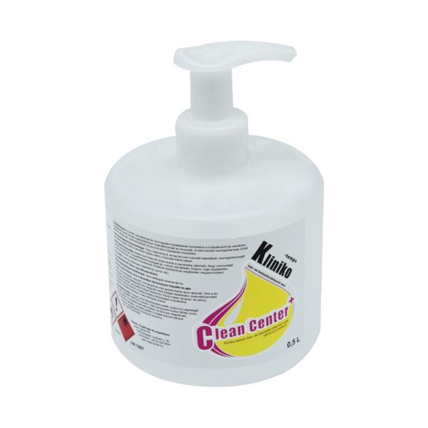 Kéz- és bőr- és felületfertőtlenítő pumpás 500 ml Kliniko-Tempo_Clean Center