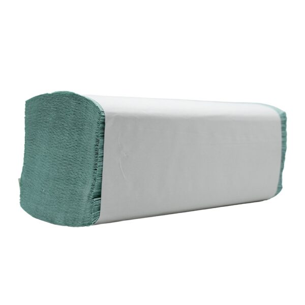 Kéztörlő 1 rétegű V hajtogatású 250 lap/csomag lapméret: 21 x 25 cm Bluering® zöld