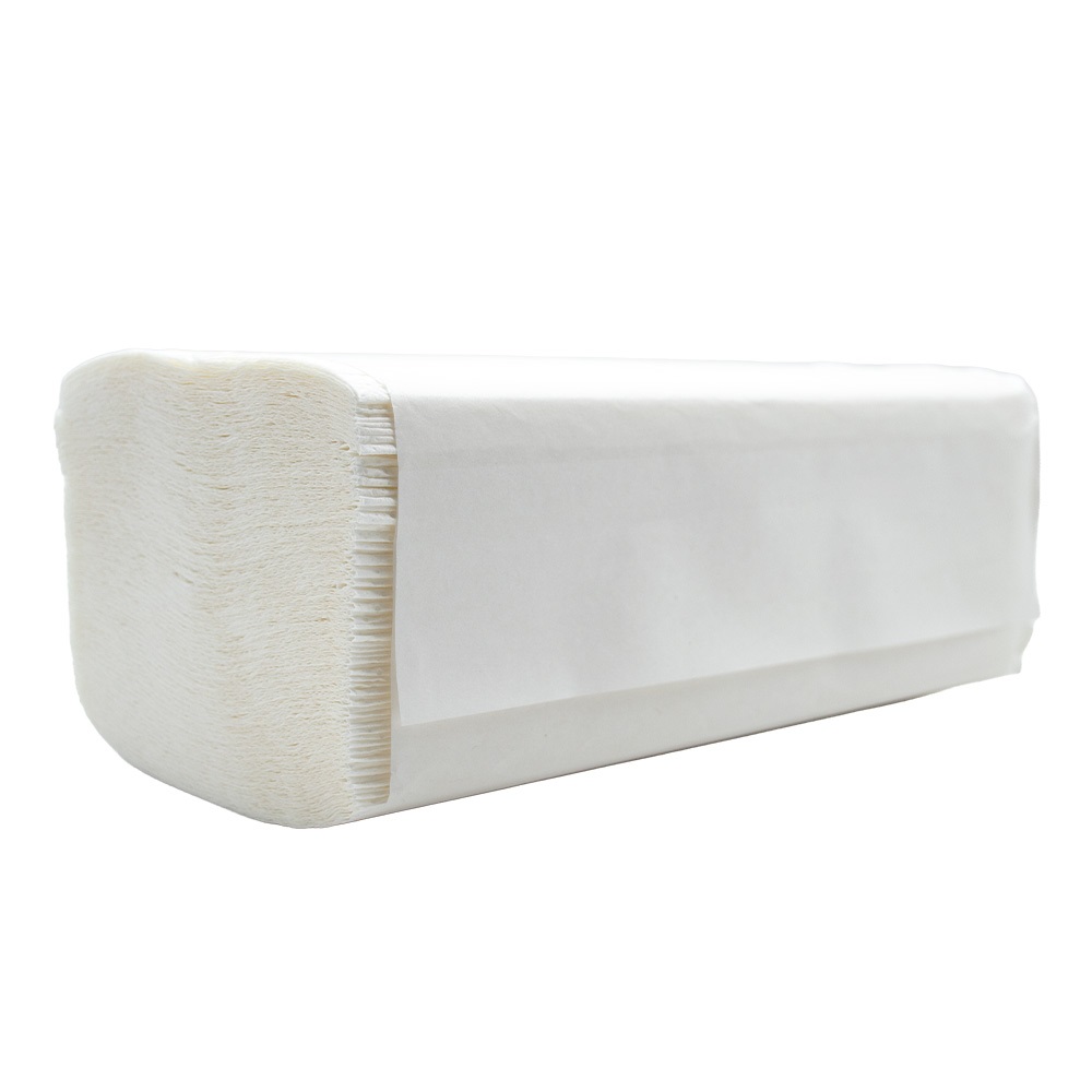 Kéztörlő 2 rétegű V hajtogatású 100 % cellulóz 150 lap/csomag 20 csomag/karton Bluering® fehér