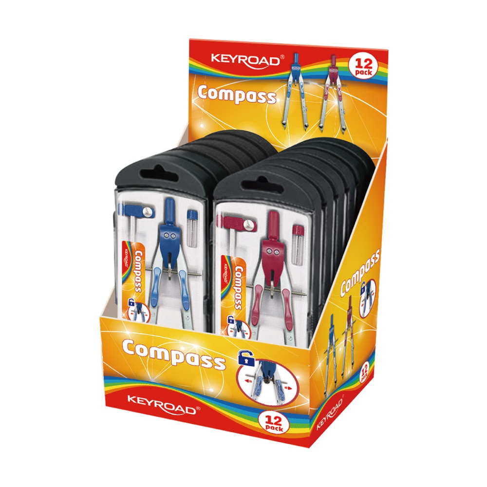 Körző betétes, fém pótbetéttel Keyroad Fast Track vegyes színek - Image 2