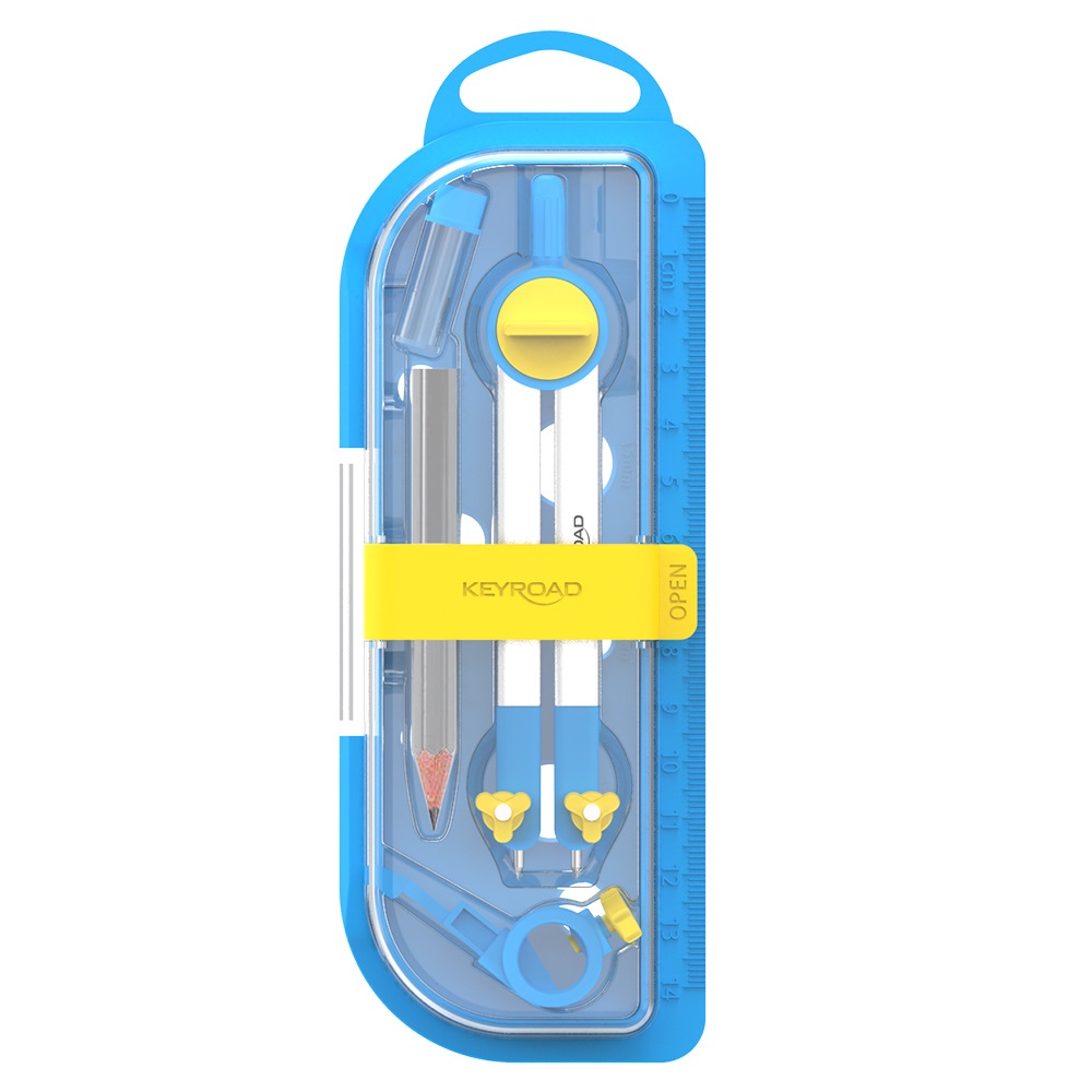 Körző ceruzás/betétes, fém pótbetéttel Keyroad Circle Master vegyes színek - Image 2