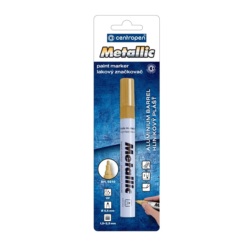 Lakkmarker 1,5-2,5mm, kerek hegy Centropen 9210 arany