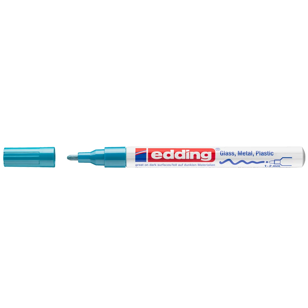 Lakkmarker 1-2mm, kerek Edding 751 világoskék - Image 2