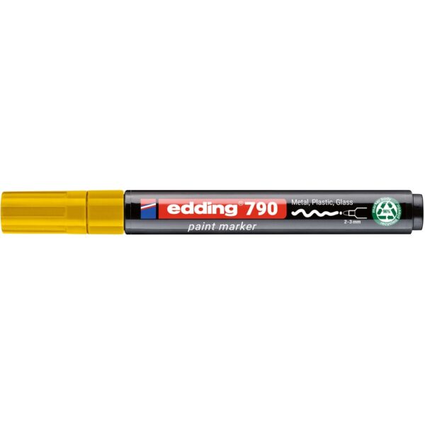 Lakkmarker 2-3mm, kerek Edding 790 sárga
