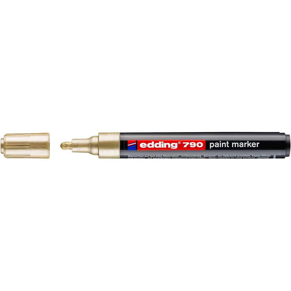 Lakkmarker 2-3mm, kerek Edding 790 arany - Image 2