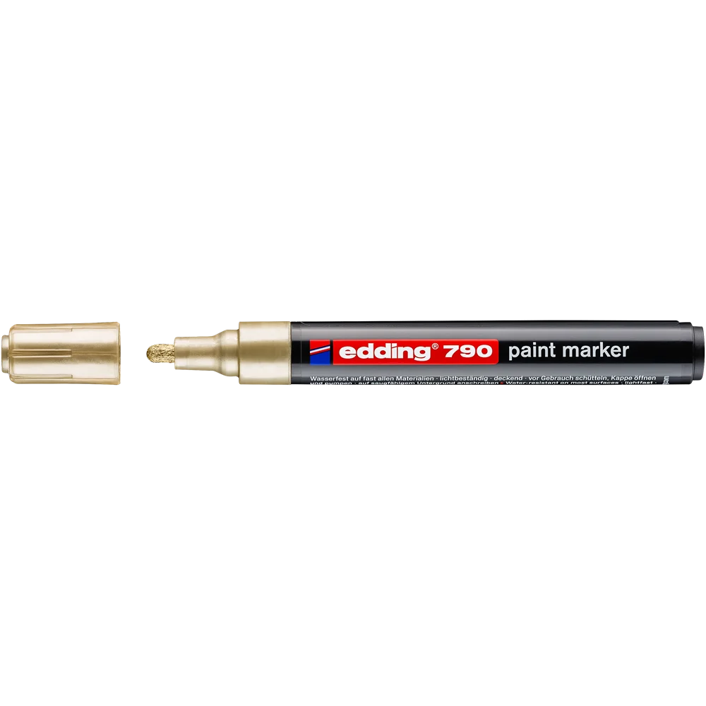 Lakkmarker 2-3mm, kerek Edding 790 arany - Image 2