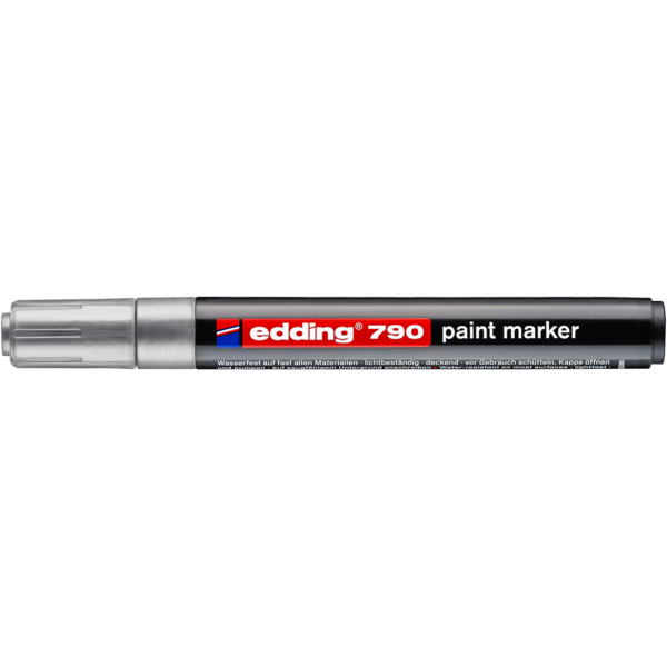 Lakkmarker 2-3mm, kerek Edding 790 ezüst