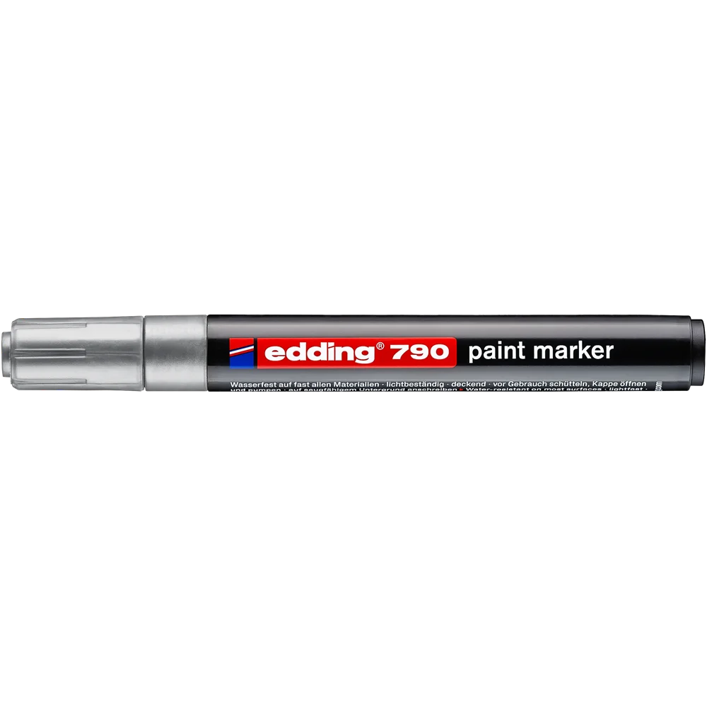 Lakkmarker 2-3mm, kerek Edding 790 ezüst