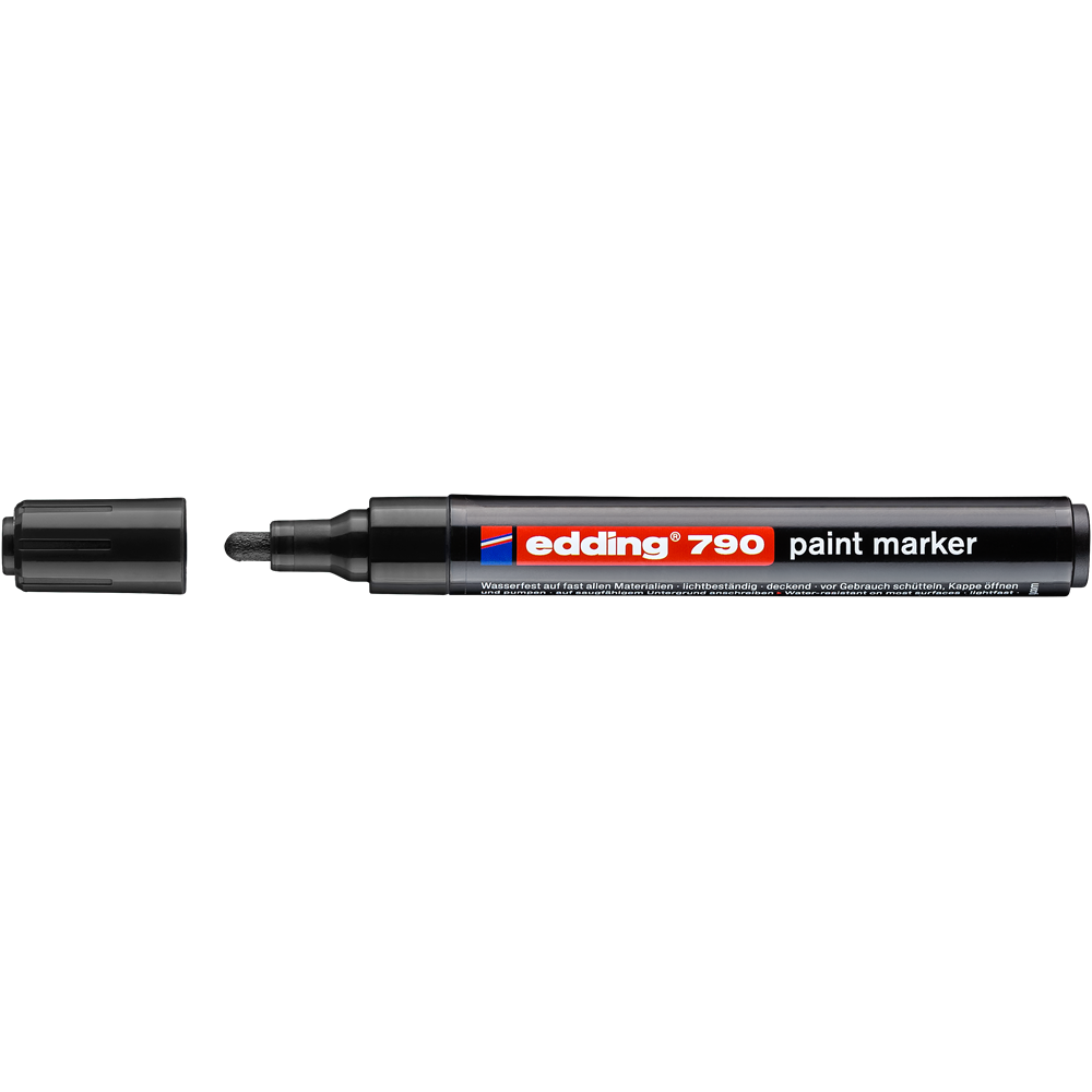 Lakkmarker 2-3mm, kerek Edding 790 fekete - Image 2