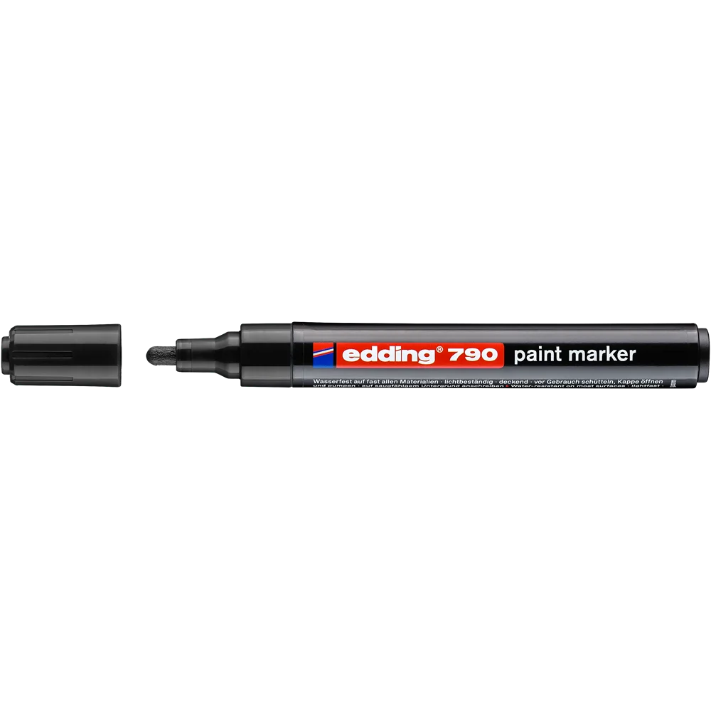 Lakkmarker 2-3mm, kerek Edding 790 fekete - Image 2