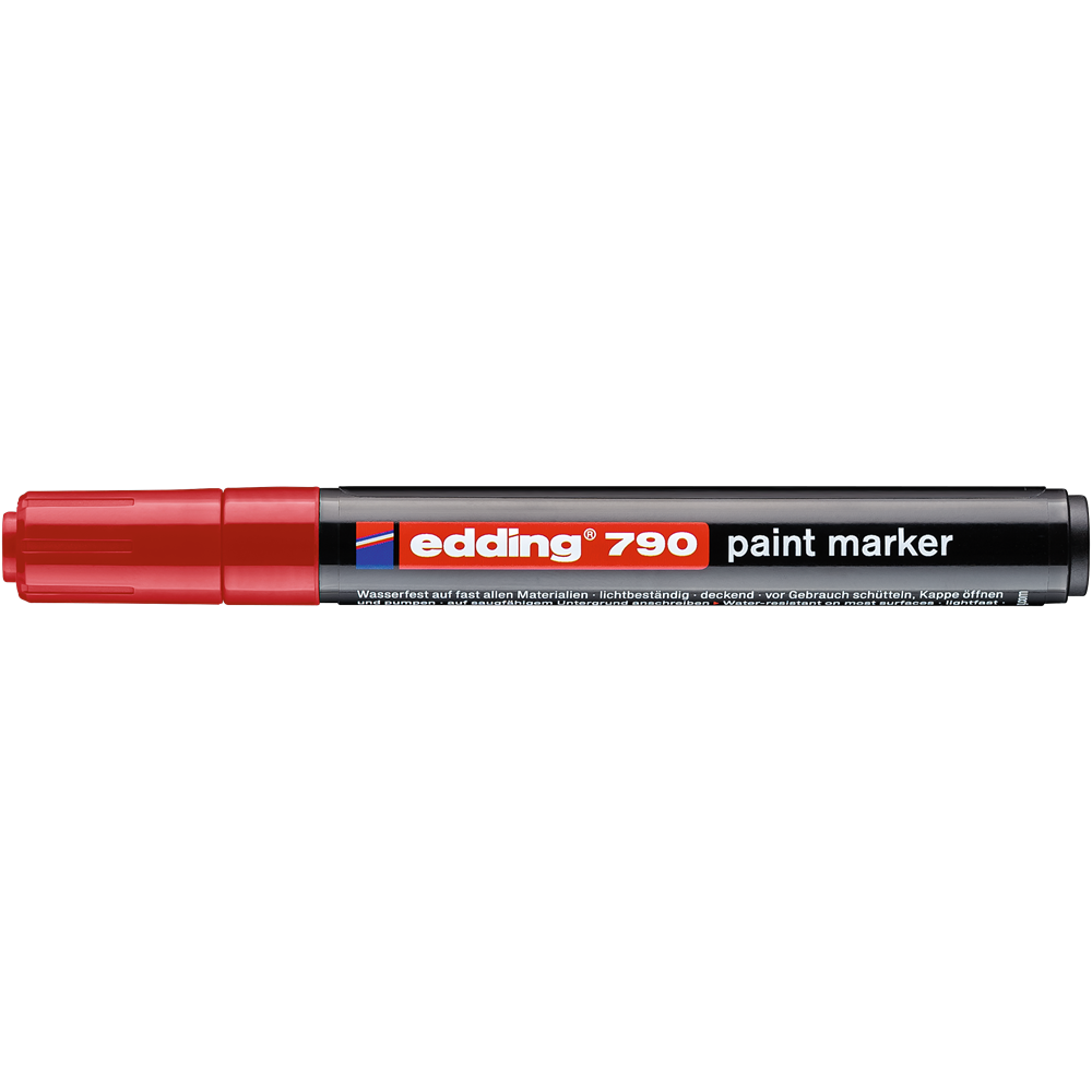 Lakkmarker 2-3mm, kerek Edding 790 piros