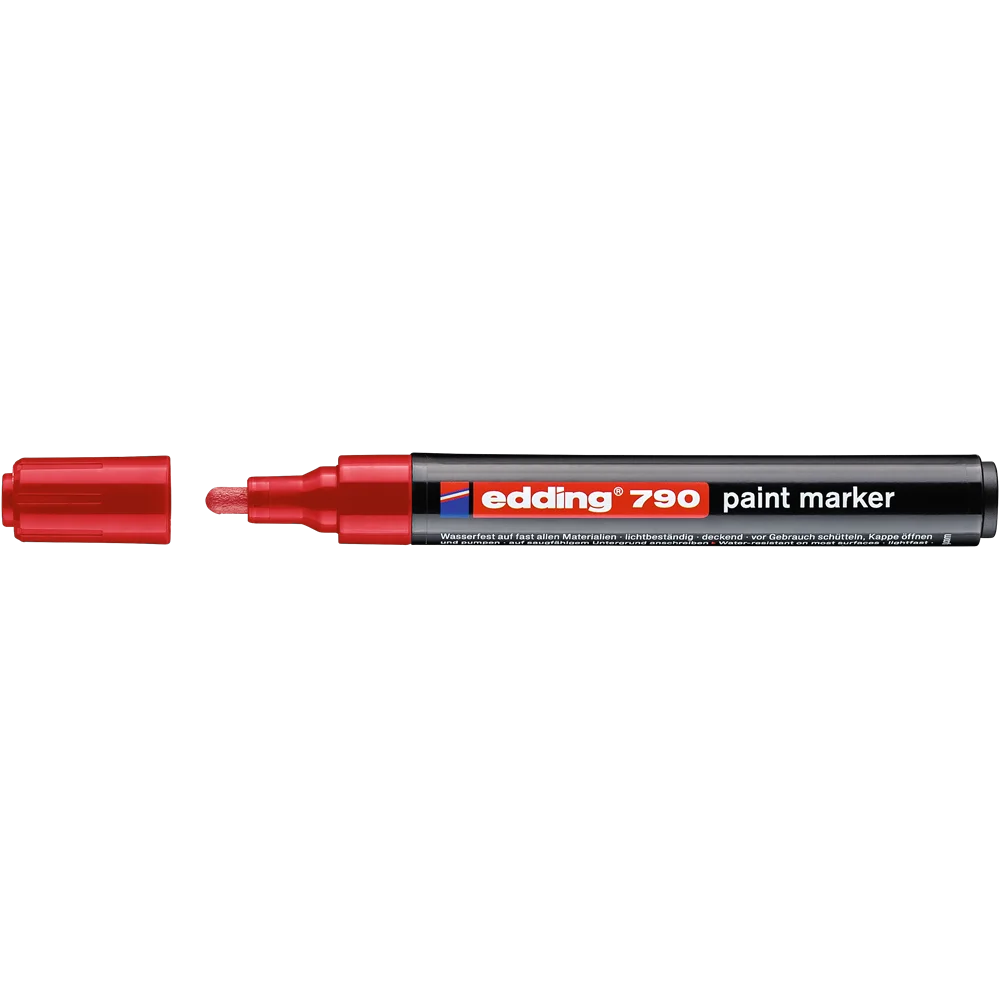 Lakkmarker 2-3mm, kerek Edding 790 piros - Image 2