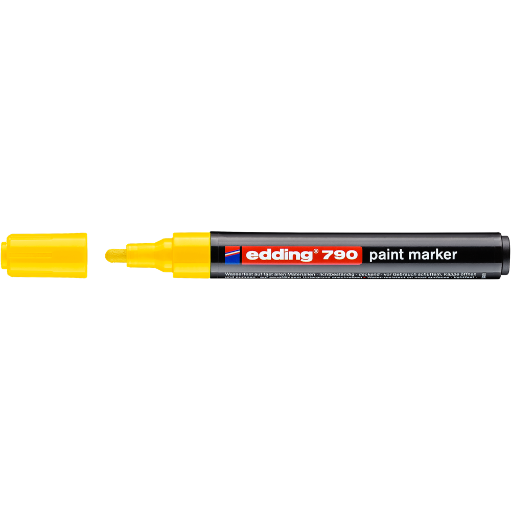 Lakkmarker 2-3mm, kerek Edding 790 sárga - Image 3