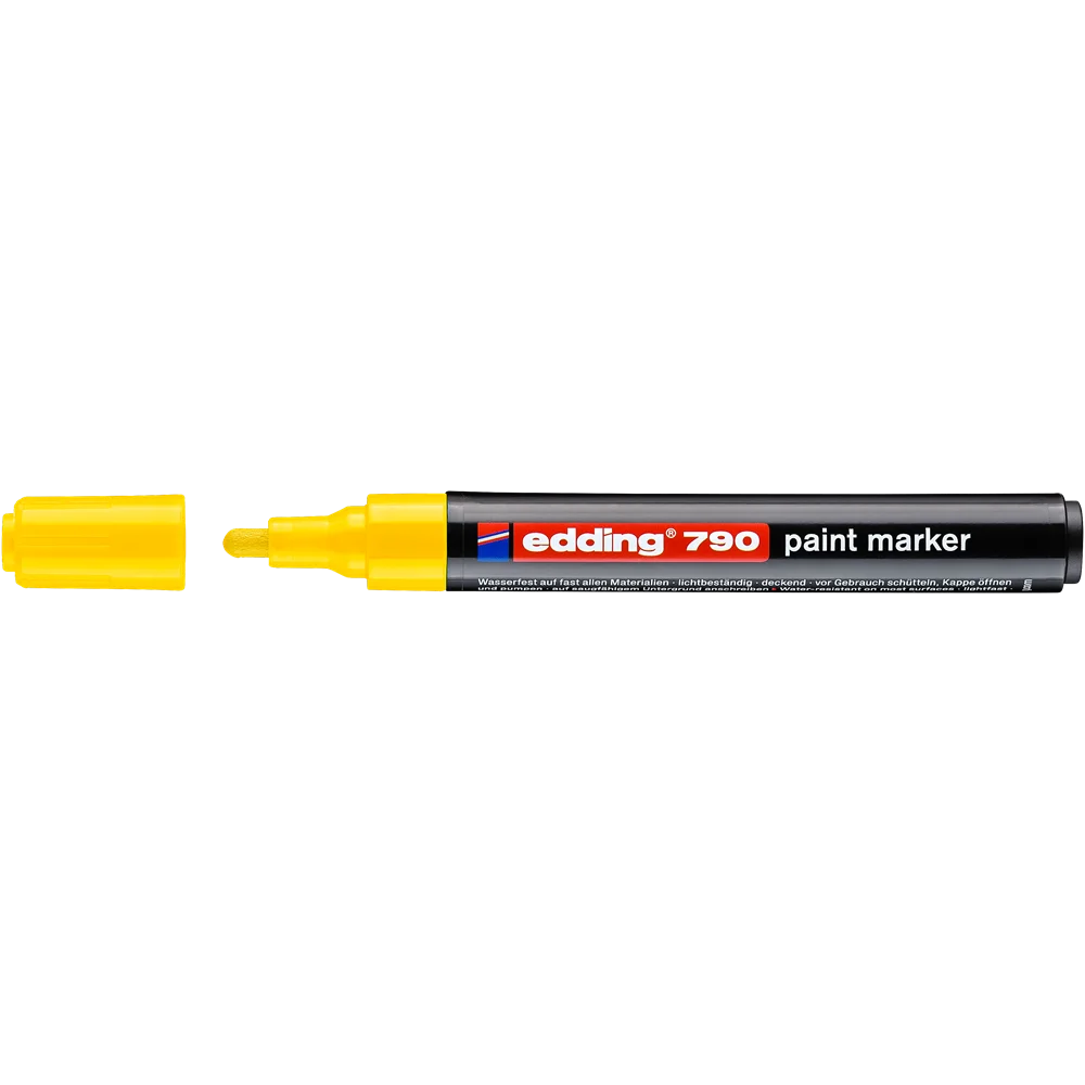 Lakkmarker 2-3mm, kerek Edding 790 sárga - Image 3