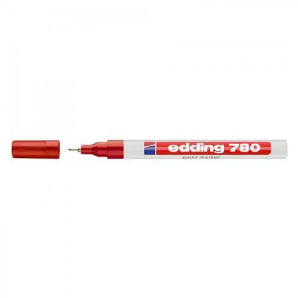 Lakkmarker 0,8mm, kerek Edding 780 piros