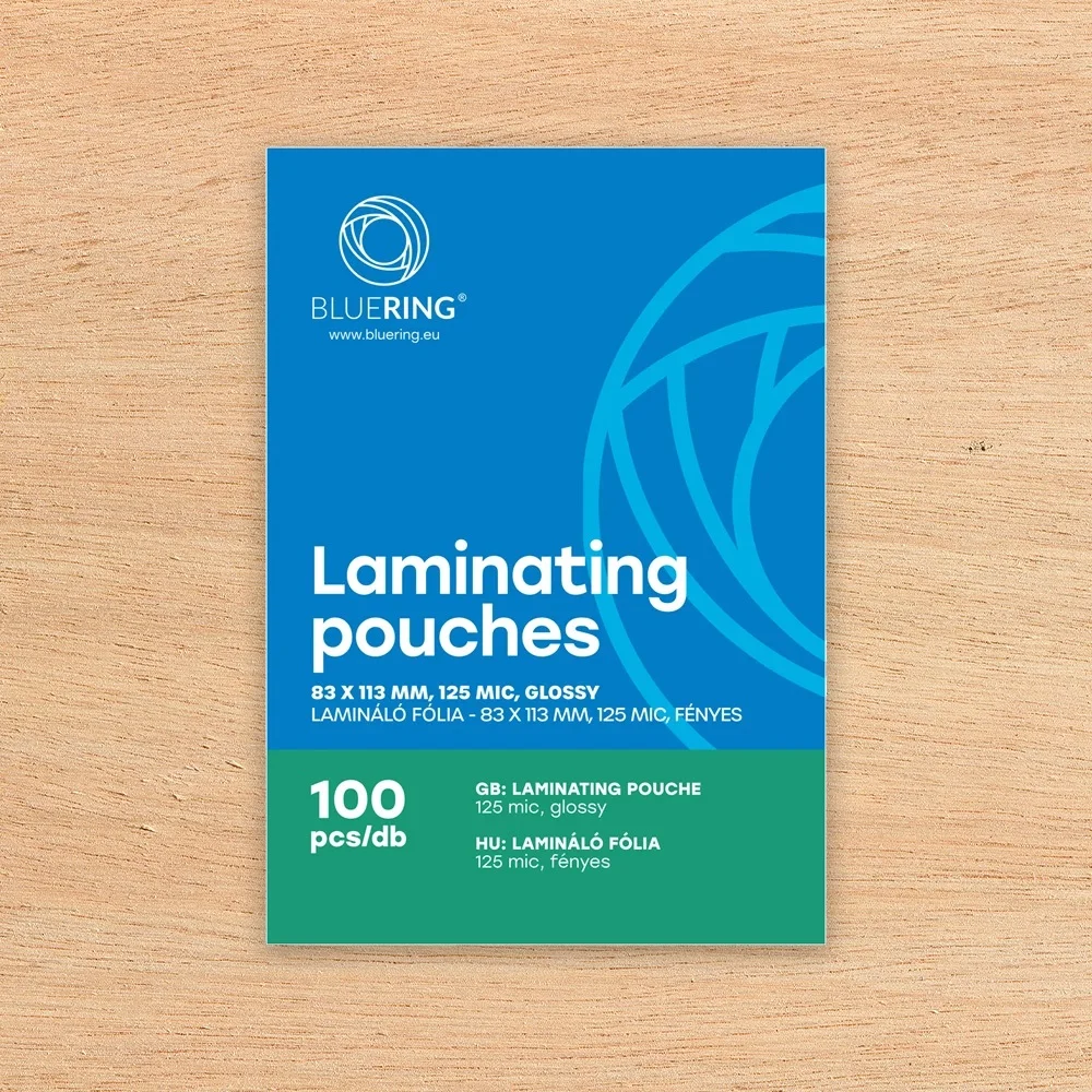 Lamináló fólia 83x113mm, 125 micron 100 db/doboz, Bluering® - Image 3