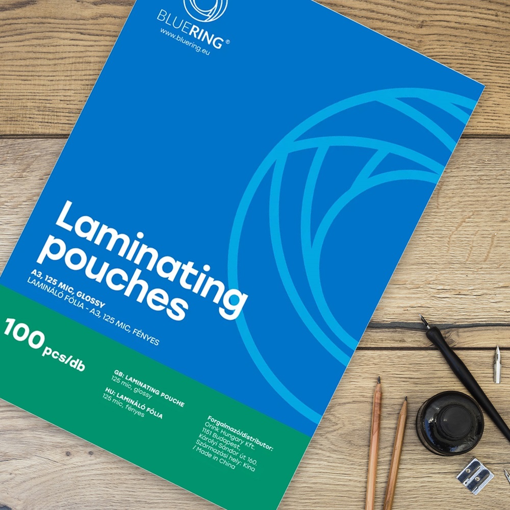 Lamináló fólia A3, 125 micron 100 db/doboz, Bluering® - Image 5