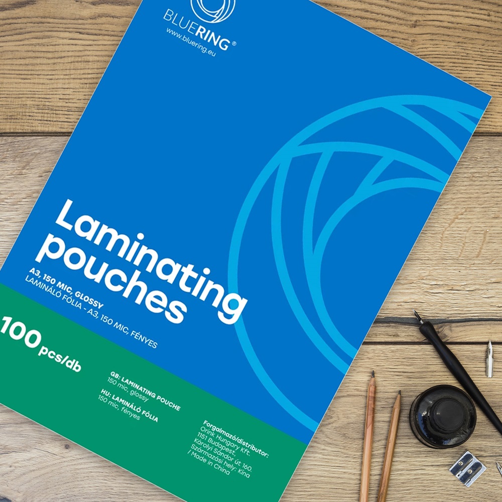 Lamináló fólia A3, 150 micron 100 db/doboz, Bluering® - Image 4