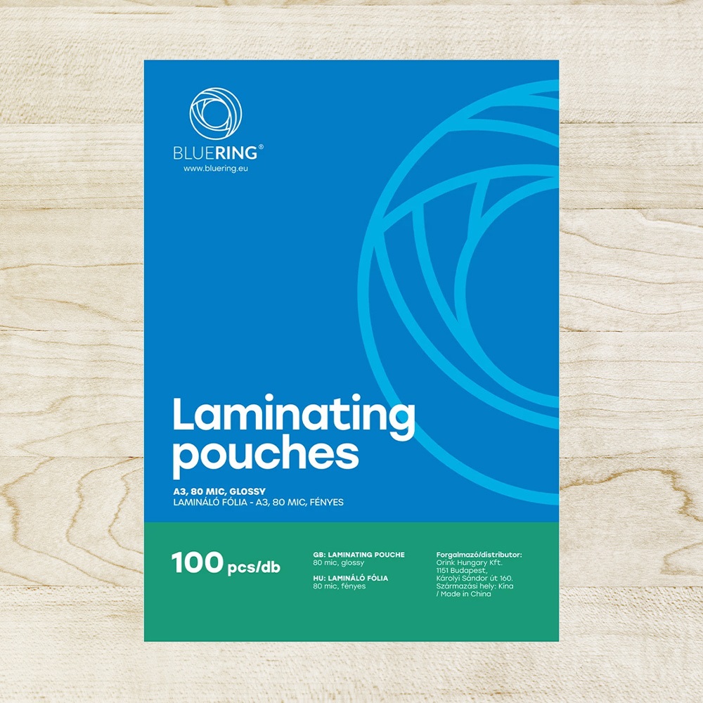 Lamináló fólia A3, 80 micron 100 db/doboz, Bluering® - Image 4