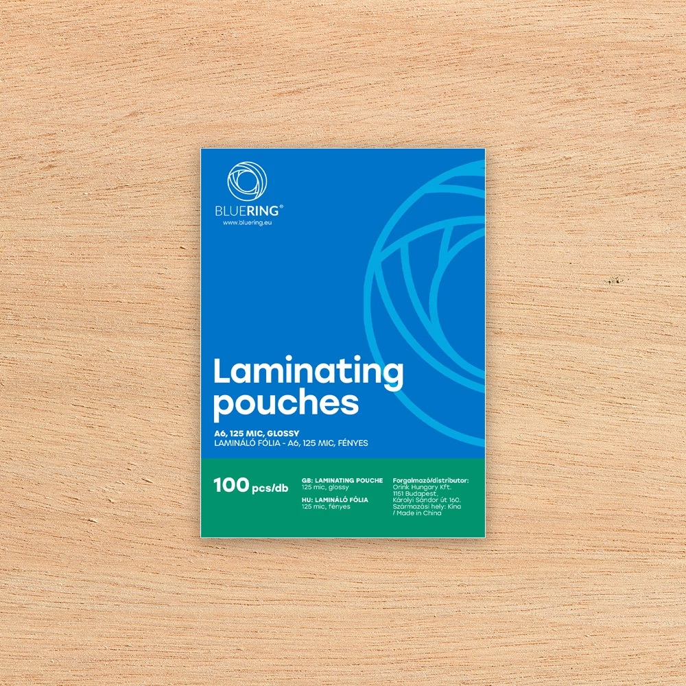 Lamináló fólia A6, 125 micron 100 db/doboz, Bluering® - Image 3