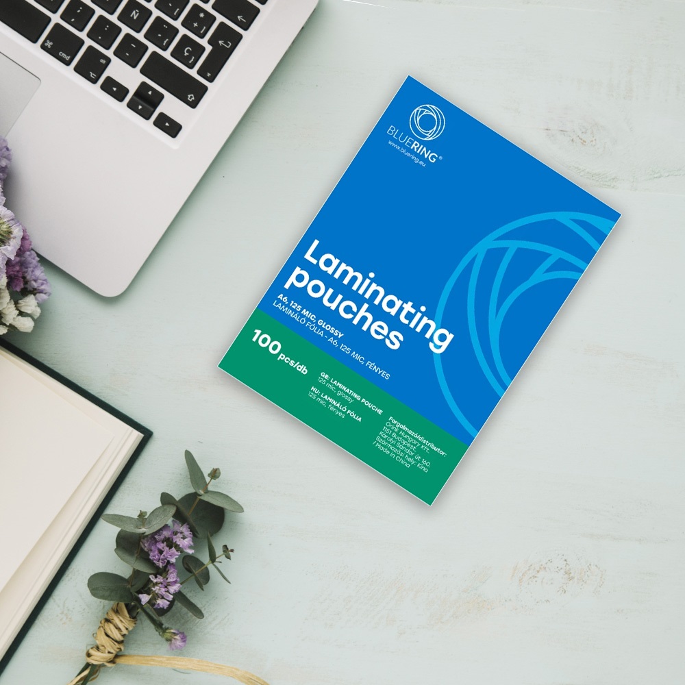 Lamináló fólia A6, 125 micron 100 db/doboz, Bluering® - Image 4
