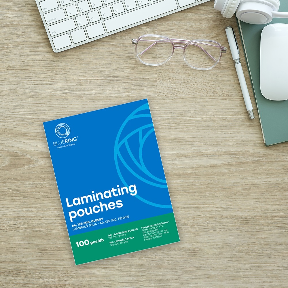 Lamináló fólia A6, 125 micron 100 db/doboz, Bluering® - Image 5