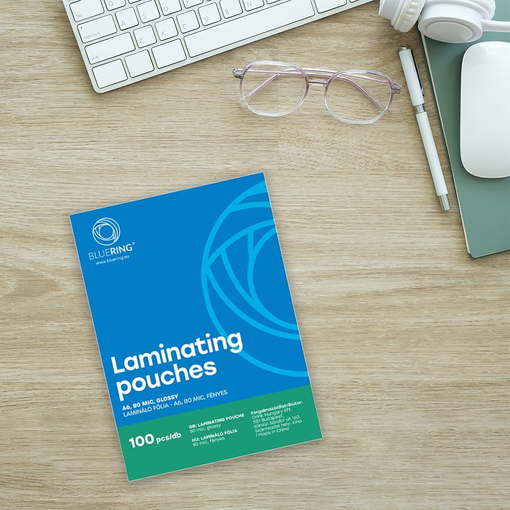 Lamináló fólia A6, 80 micron 100 db/doboz, Bluering® - Image 4