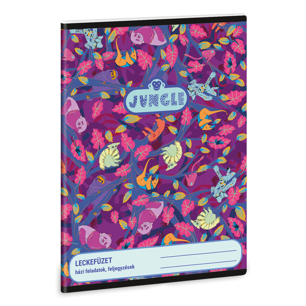 Leckefüzet A5, tűzött 38 lap Ars Una JUNGLE (5259) 23 10db/csomag