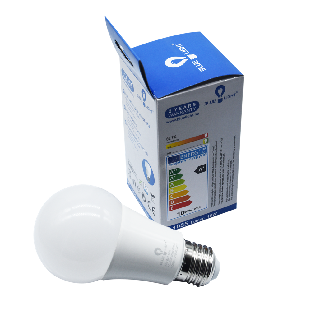 Led 10W A60, E27 1055 lm 2700k Blue Light - Image 2