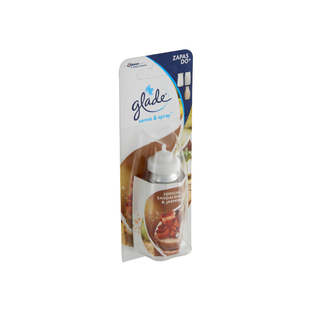Légfrissítő utántöltő 18 ml Glade® Sense&Spray™ Sensual szantálfa és jázmin