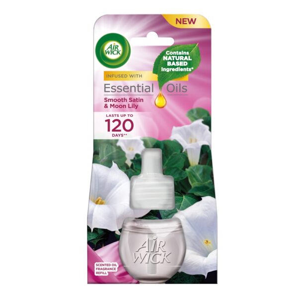 Légfrissítő utántöltő 19 ml elektromos készülékbe AirWick Bársony Szatén és Éji liliom