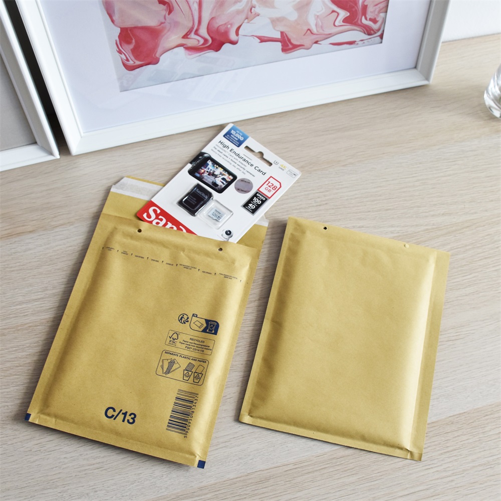 Légpárnás tasak 13/C szilikon külső méret 170x225mm, belső méret 150x215mm, Bluering® barna - Image 2