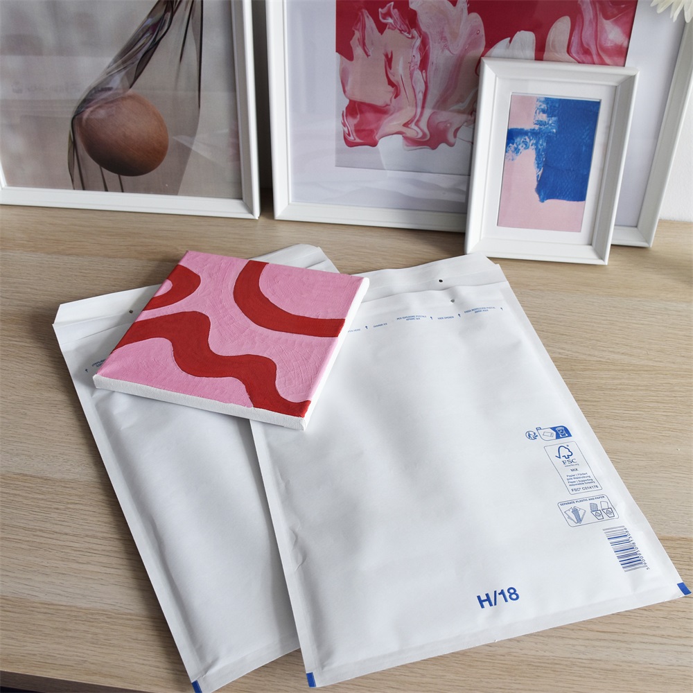 Légpárnás tasak 18/H szilikon külső méret 290x370mm, belső méret 270x360mm, Bluering® fehér - Image 2