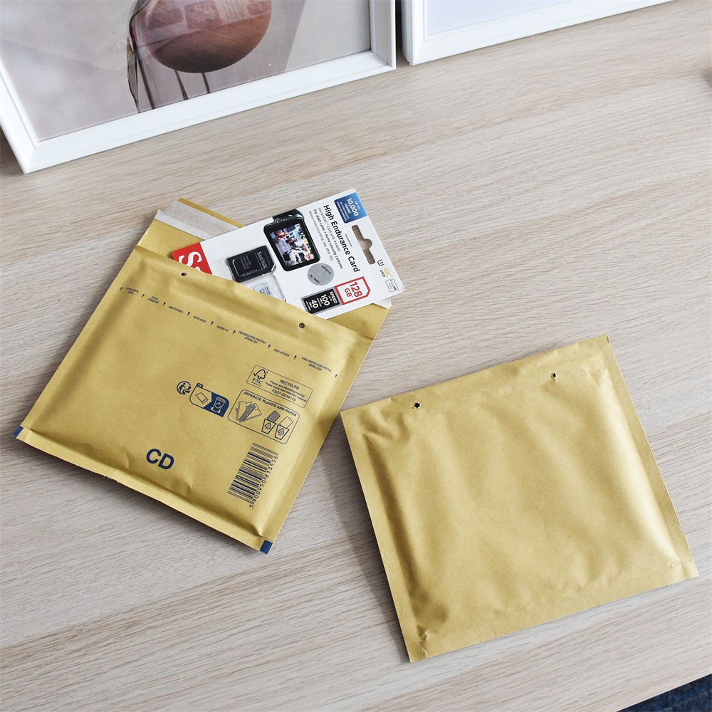 Légpárnás tasak CD szilikon külső méret 200x175mm, belső méret 180x165mm, Bluering® barna - Image 2