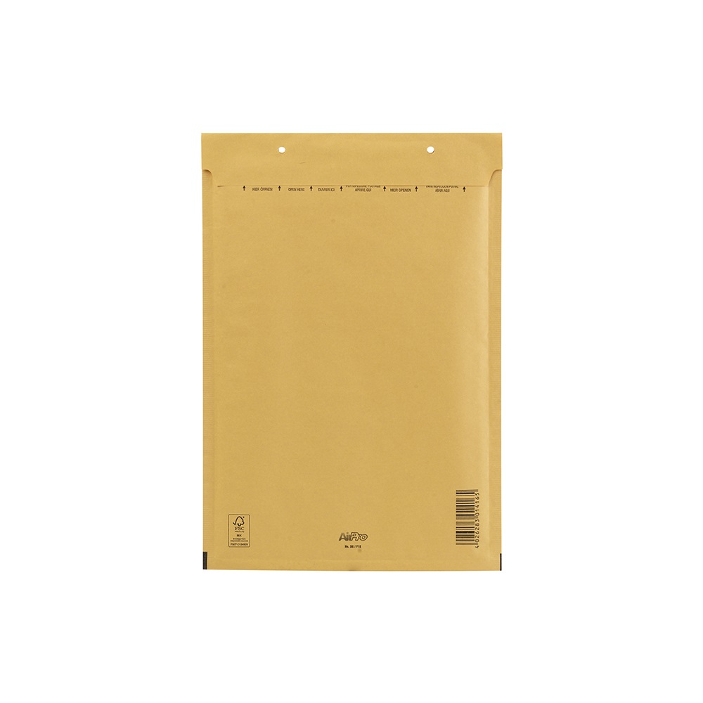 Légpárnás tasak 16/F szilikon külső méret 240x350mm, belső méret 220x340mm, Bluering® barna