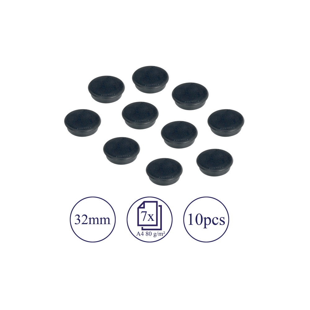 Mágnes 32mm, erősség: 800 g. HM30 10 Franken 10 db/csomag,fekete - Image 3