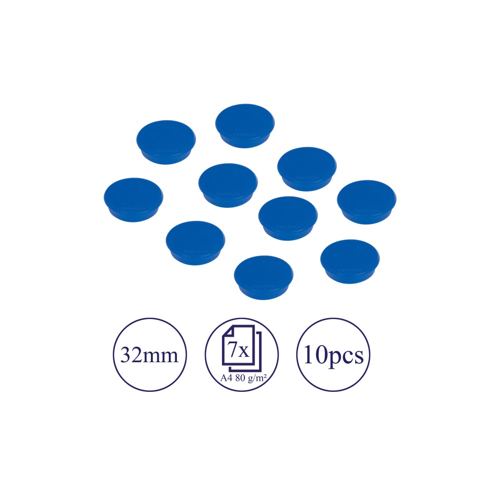 Mágnes 32mm, erősség: 800 g. HM30 03 Franken 10 db/csomag, kék - Image 3