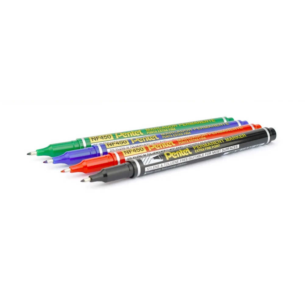 Alkoholos marker 1,2mm NF450-C Pentel vékony hegyű OHP S kék - Image 2