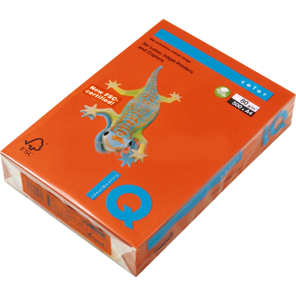 Másolópapír, színes, A3, 80g. IQ ZR09 500ív/csomag, intenzív téglavörös - Image 2