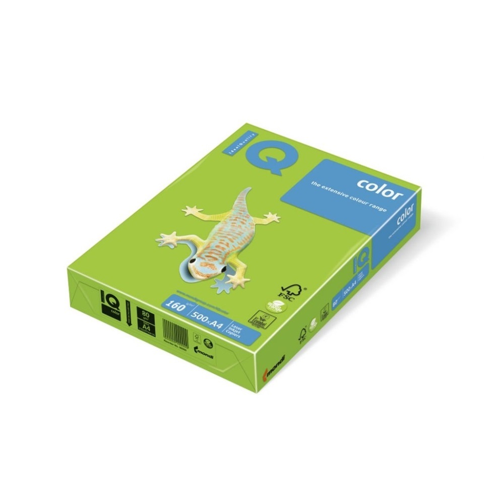 Másolópapír, színes, A4, 160g. IQ 250ív/csomag, tavaszi zöld - Image 2