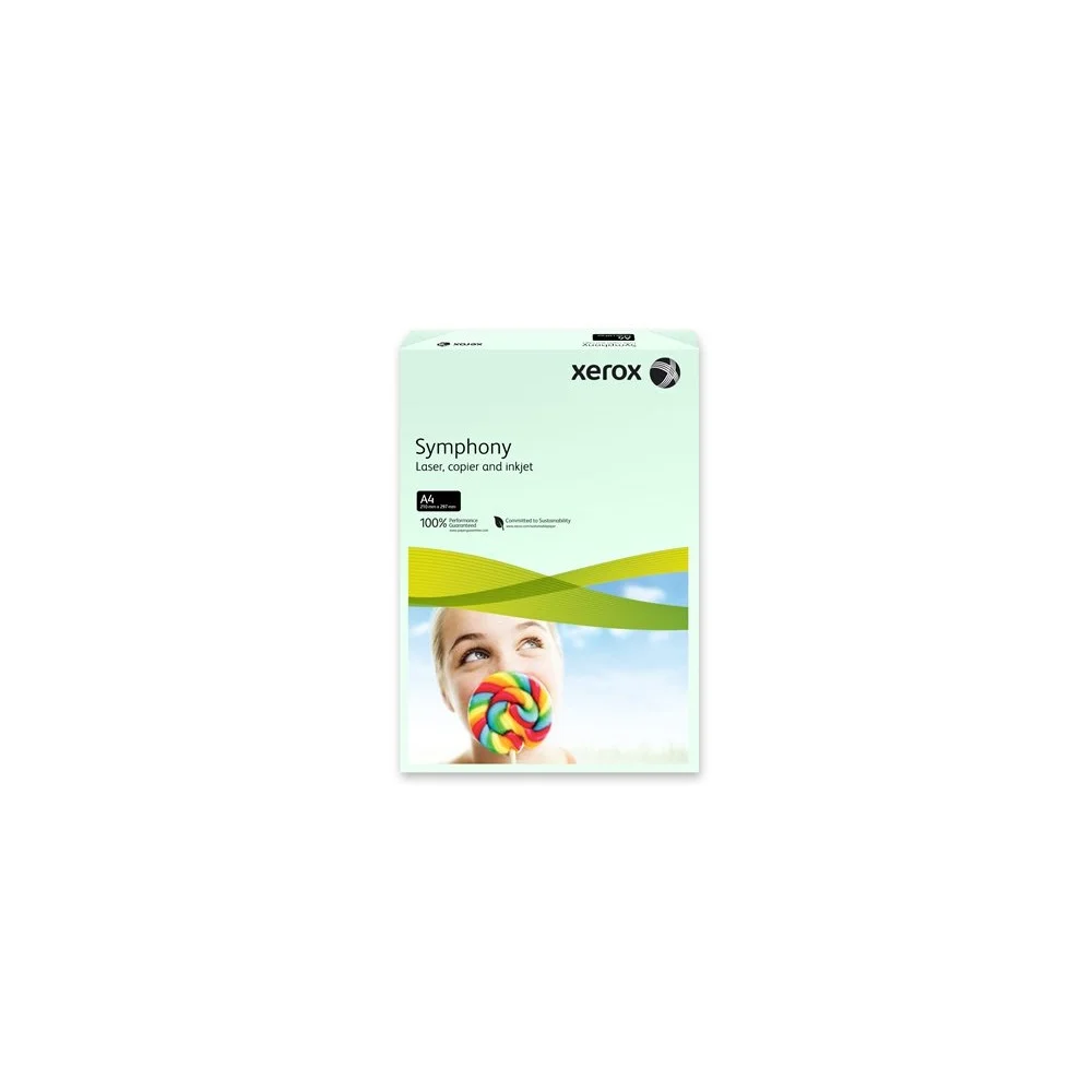 Másolópapír színes, A4, 80 g XEROX Symphony, 500ív/csomag, pasztell világoszöld